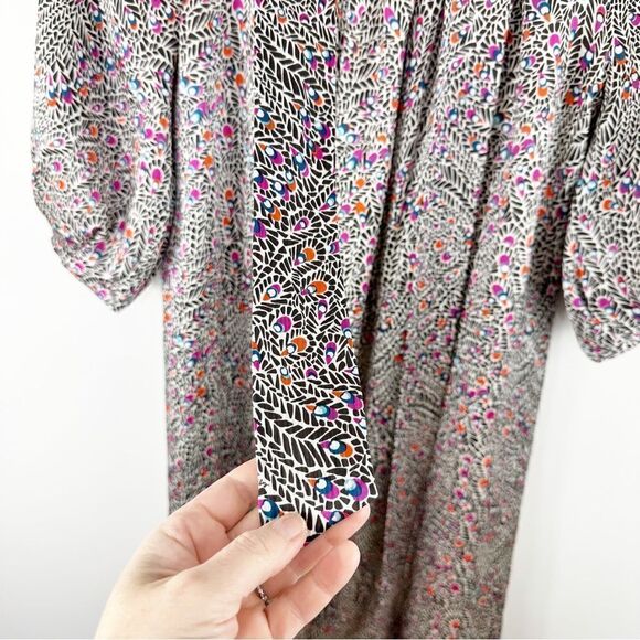 Lilly Pulitzer 100% Silk Sandpiper Dress In Peacock Feather Size 2 - Picture 7 of 12